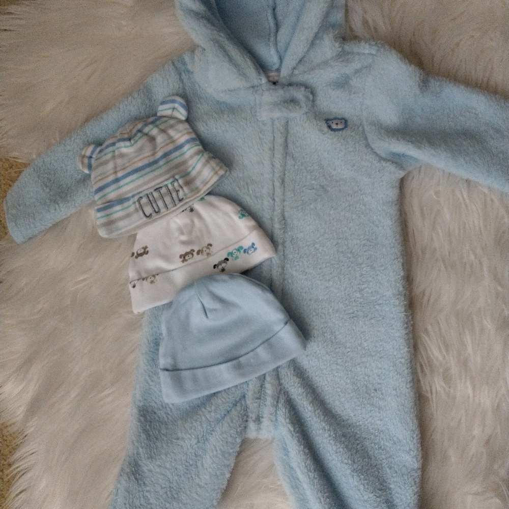 Fleece baby bodysuit